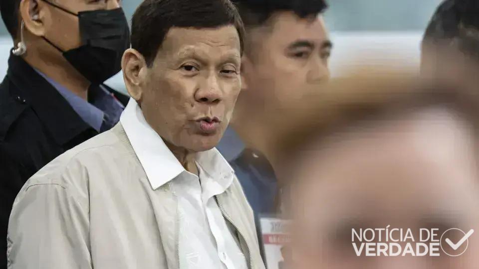 Rodrigo Duterte é detido em Manila por crimes contra a humanidade
